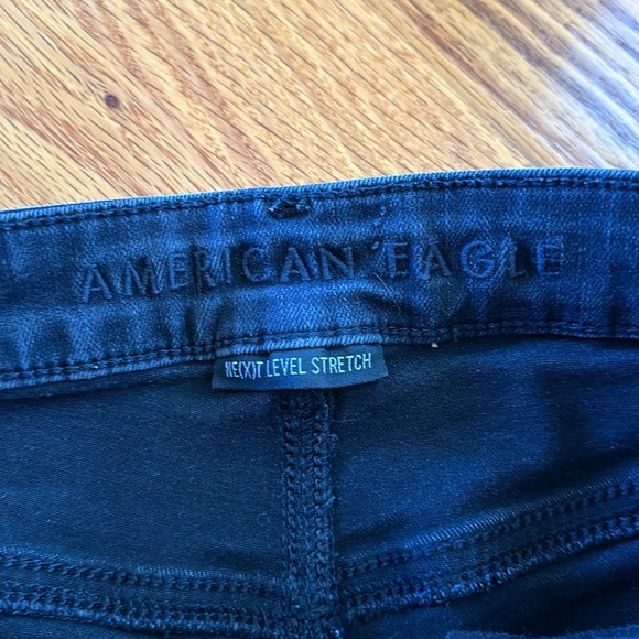American Eagle black jean shorts - Picture 2 of 3